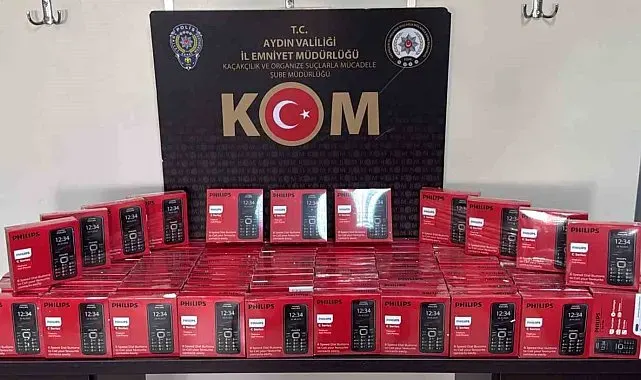Aydın'da kaçak telefon operasyonu: 100 cihaza el konuldu