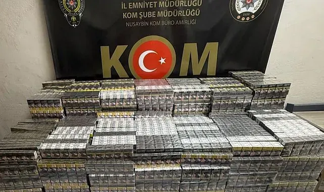 Mardin'de 7 bin 100 paket kaçak sigara ele geçirildi