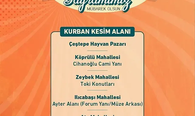 Efeler'de kurban kesim noktaları belirlendi