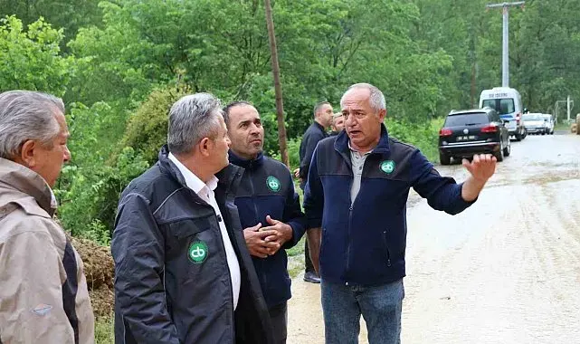 Cumayeri Belediyesi ekipleri sahada