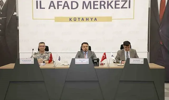 Kütahya'da afet hazırlıkları masaya yatırıldı
