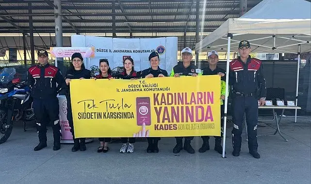 Jandarma'dan KADES ve kadına şiddet bilgilendirmesi yapıldı