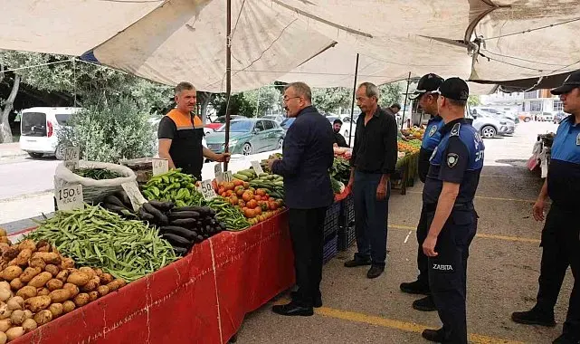 Akdeniz zabıtasından pazarlarda sıkı denetim
