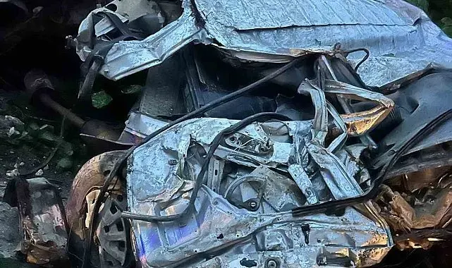 Yüzlerce metrelik yamaçtan böyle yuvarlandı