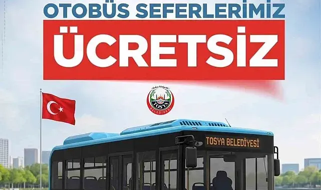 Tosya'da 19 Mayıs'ta halk otobüsleri ücretsiz olacak