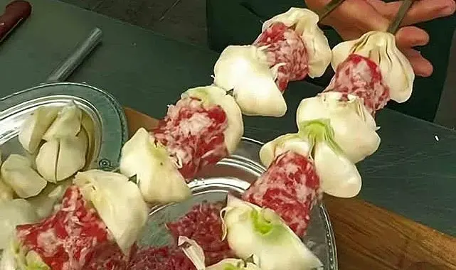 Araban'da sarımsak kebabı sezonu başladı