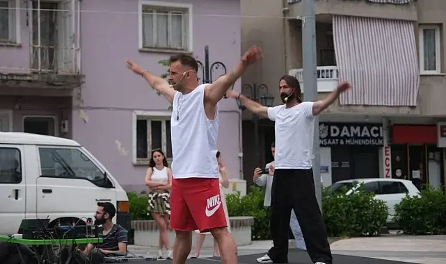 Meydanda spor ve müzik coşkusu