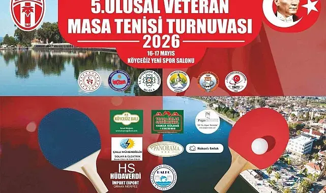 Köyceğiz'de 5. Ulusal Veteran Masa Tenisi Turnuvası düzenlendi