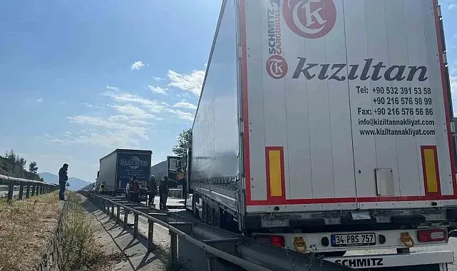 Bilecik'te iki tır çarpıştı: 1 yaralı