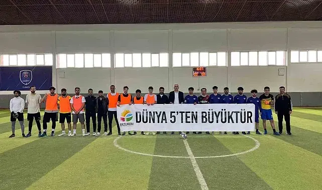 Erzurum'da mini dünya kupası etkinliği