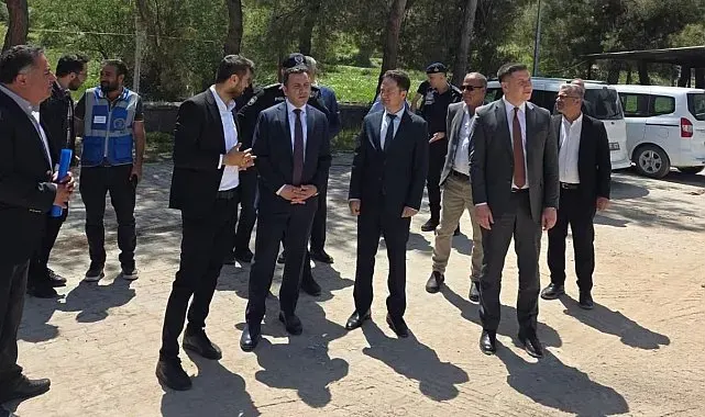 Kaymakam Algın, yapımı devam eden okul inşaatını inceledi