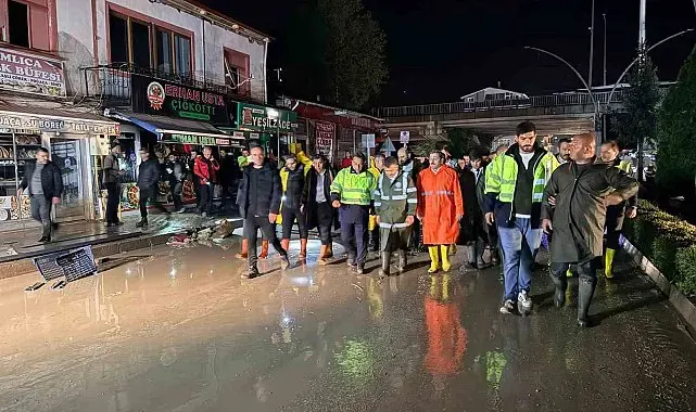 Havza'da eğitime sel arası