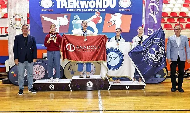 Anadolu Üniversitesi teakwondo branşında Türkiye şampiyonu oldu
