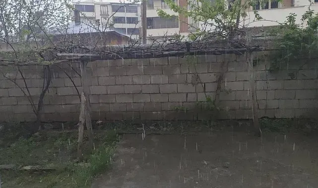 Erciş'te şiddetli yağmur yağışı