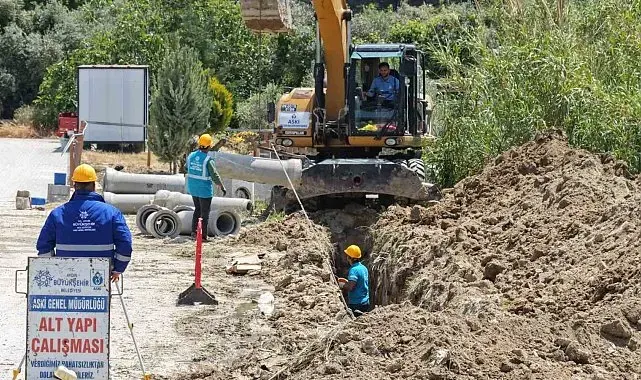 Aydın Büyükşehir'den Davutlar'da altyapı yatırımı