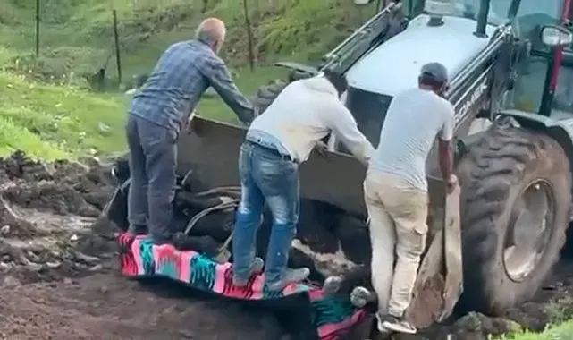 Siirt'te kaybolan büyükbaş hayvan çamura saplanmış halde bulundu