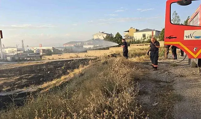 Van'da örtü üstü yangını
