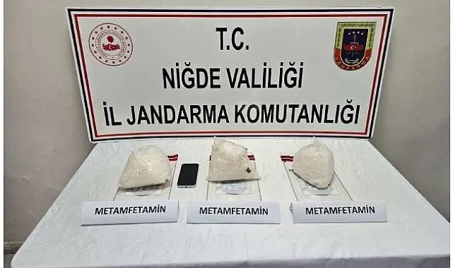 Niğde'de 3 kilo uyuşturucu ele geçirildi