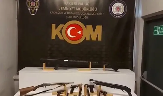 Kayseri'de silah ticareti yapan 2 şahıs yakalandı