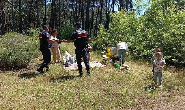 Antalya'da ormanlara girişler yasaklandı, jandarma vatandaşları tek tek uyardı