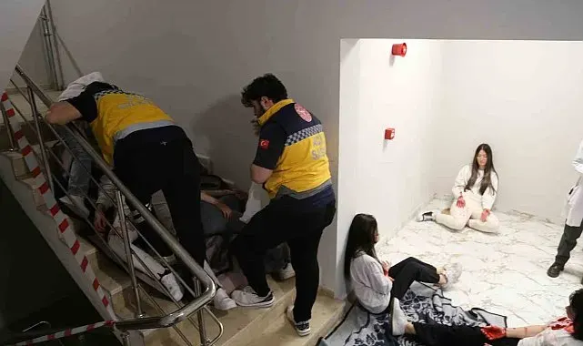 Avrasya Üniversitesi'nde ilk ve acil yardım tatbikatı gerçekleştirildi