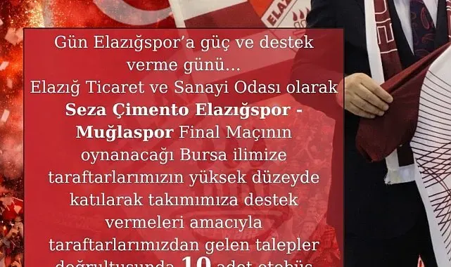 Elazığ TSO Başkanı Alan'dan taraftarlara 10 otobüs