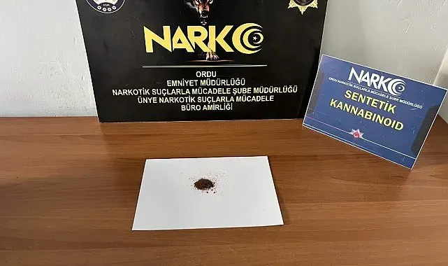 Ordu'da uyuşturucu operasyonu