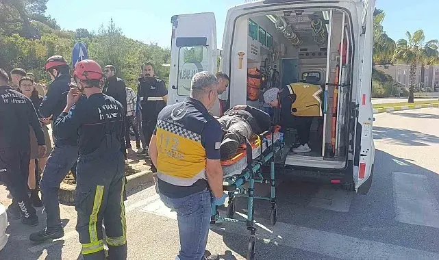 Dur levhasına ihlali kazayla sonuçlandı: 1 yaralı