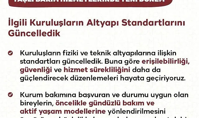 Bakanlıktan huzurevlerine yönelik yeni düzenleme