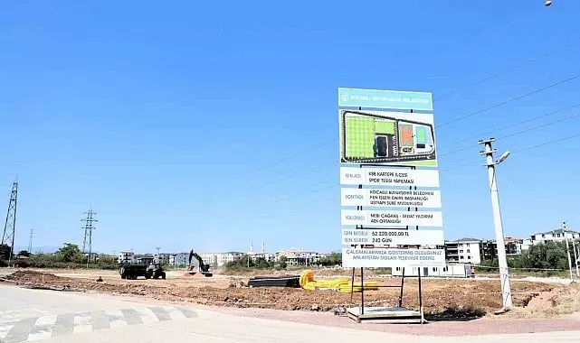 Kartepe'ye modern spor kompleksi inşa ediliyor