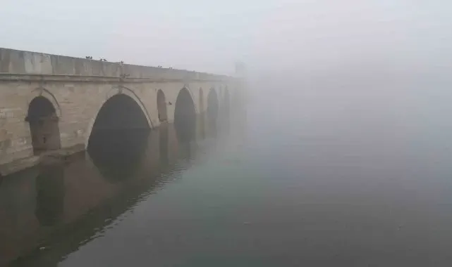 Edirne'yi sis kapladı