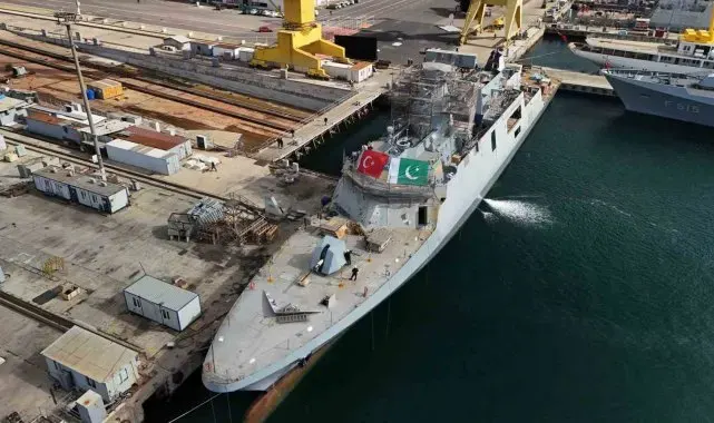 İstanbul'da Pakistan için üretilen PN MİLGEM gemisinde yerli ve milli ürünler dikkat çekiyor
