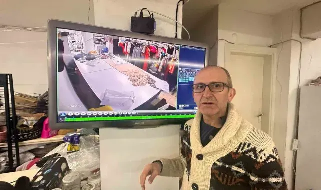 Şişli'de filmleri aratmayan hırsızlık kamerada: Terzideki para dolu zarfları teker teker çaldı