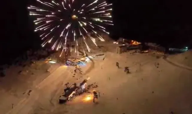 Kartalkaya'da meşaleli şölen