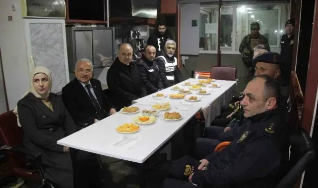 Ordu'da görevi başındaki personellerin yeni yılı kutlandı