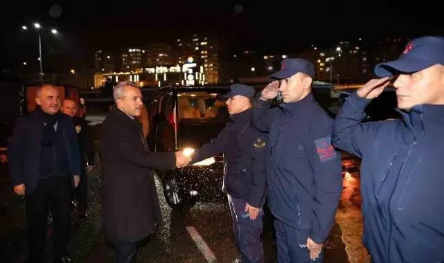 Rize protokolünden yeni yıla çalışarak girenlere ziyaret
