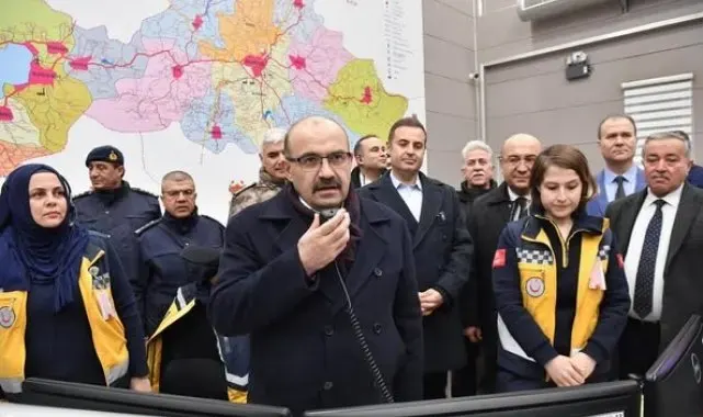 Vali Ustaoğlu'ndan GAMER, 112 ve AFAD'a ziyaret