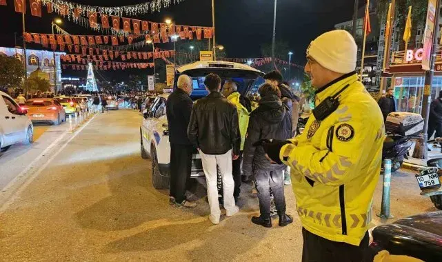 Balıkesir'in ilk trafik cezası ehliyetsiz sürücüye kesildi