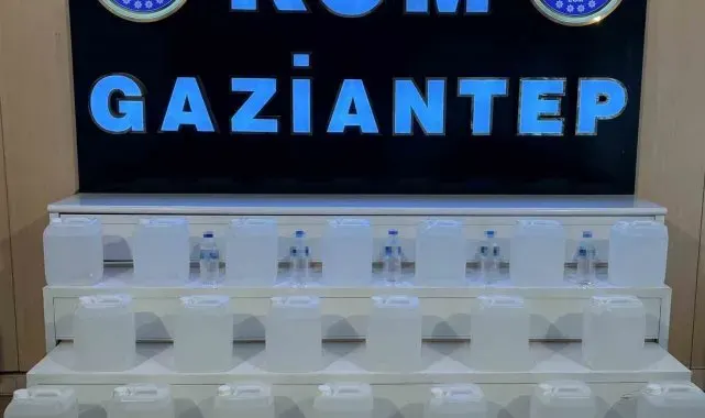 Gaziantep'te sahte alkol operasyonu: 4 kişi tutuklandı
