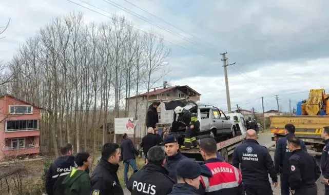 Samsun'da otomobil Terme Çayı'na uçtu: 1 ölü