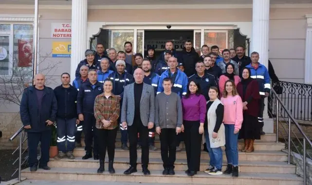 Başkan Kumral belediye çalışanlarının yeni yılını kutladı