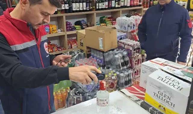 Didim'de yılbaşı tedbirleri kapsamında alkollü içki satışı denetlendi