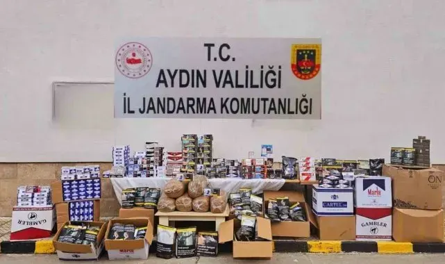 Aydın'da jandarma ekipleri 242 bin 260 tütün dolu makaron ele geçirdi