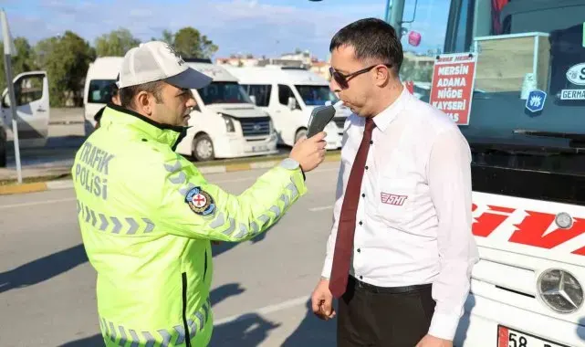 Adana'da yolcu otobüsleri denetlendi