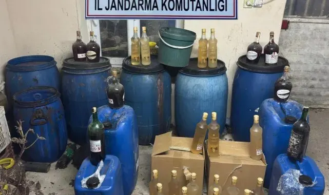 Karacasu'da sahte içki operasyonu