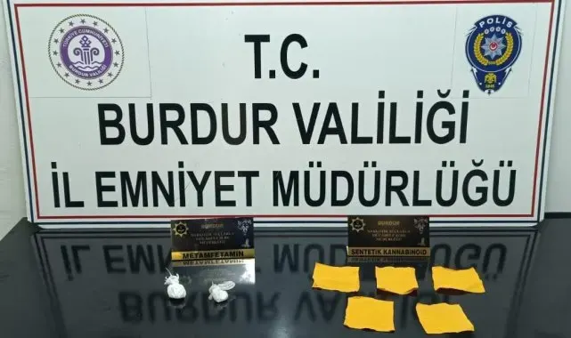 Burdur'da durdurulan araçta uyuşturucu çıktı, 1 şüpheli tutuklandı