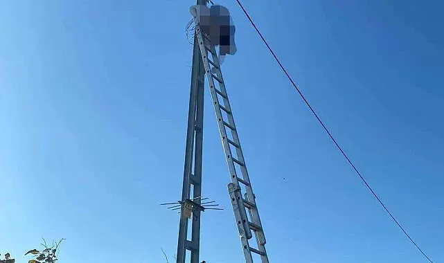 Çıktığı direkte akıma kapılan elektrikçi hayatını kaybetti
