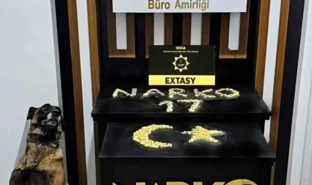 Biga'da 2 şüpheli üzerinden 981 adet uyuşturucu hap ele geçirildi