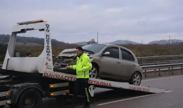 Sinop'ta trafik kazası: 1 yaralı