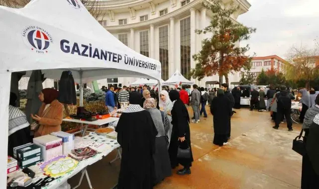 GAÜN'lü öğrenciler Gazze için yardım düzenledi